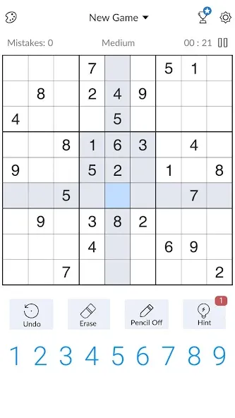 Sudoku - Classic Sudoku Puzzle [МОД: Много монет, Открытые уровни и Мега MOD] Screenshot 3