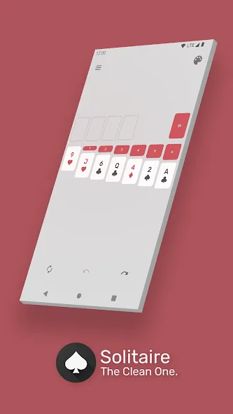 Solitaire - The Clean One (Солитер) [МОД: Бесконечные деньги, Монеты и Мега MOD] Screenshot 1