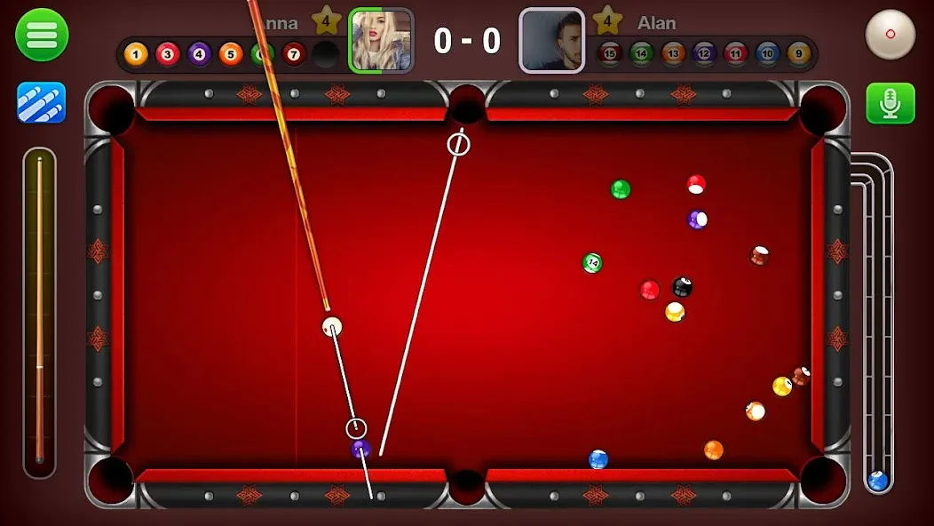 8 Ball Live - Billiards Games (Бол Лайв) [МОД: Много монет, Открытые уровни и Мега MOD] Screenshot 1