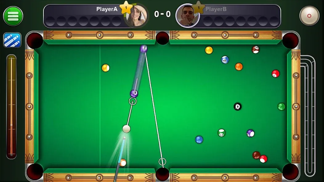 8 Ball Live - Billiards Games (Бол Лайв) [МОД: Много монет, Открытые уровни и Мега MOD] Screenshot 2