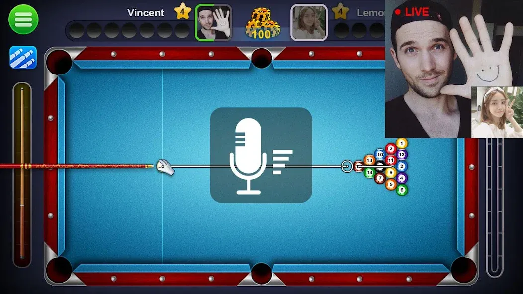 8 Ball Live - Billiards Games (Бол Лайв) [МОД: Много монет, Открытые уровни и Мега MOD] Screenshot 5