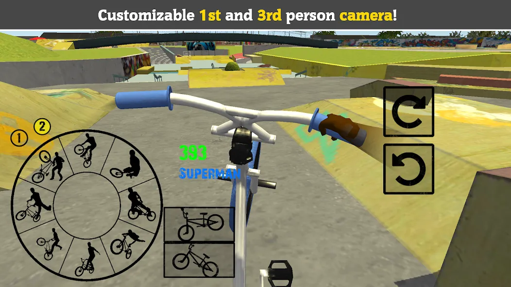 BMX FE3D 2 (БМХ ФЭ3Д 2) [МОД: Много монет, Открытые уровни и Мега MOD] Screenshot 2