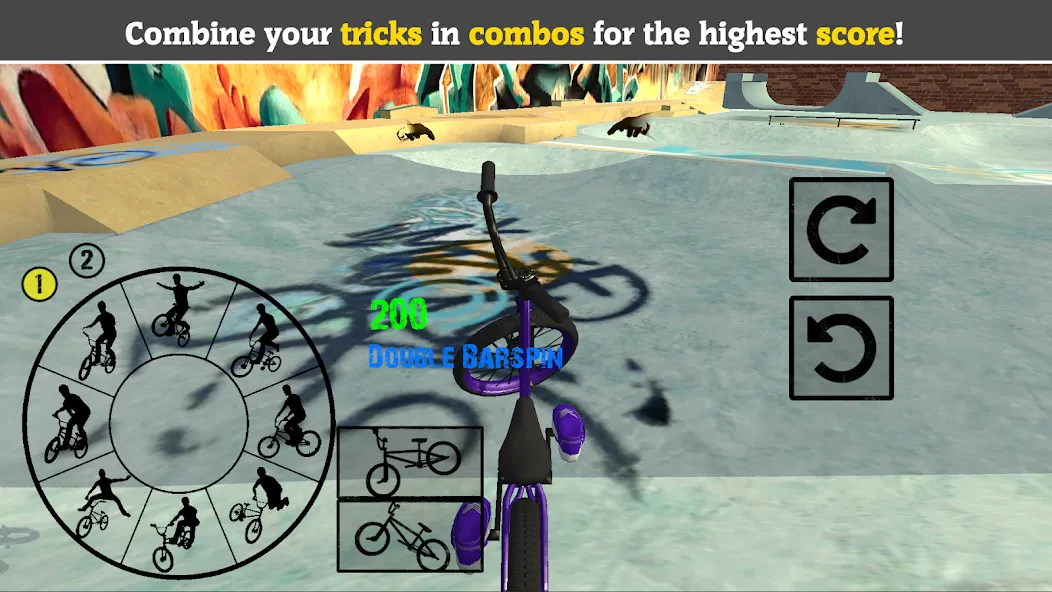 BMX FE3D 2 (БМХ ФЭ3Д 2) [МОД: Много монет, Открытые уровни и Мега MOD] Screenshot 5
