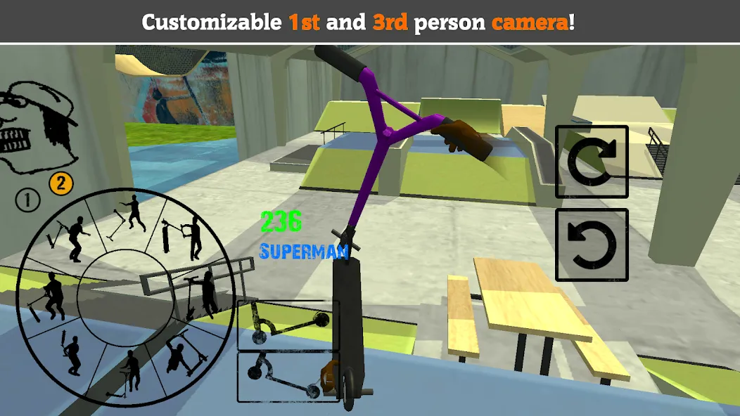 Scooter FE3D 2 (Скутер ФЭ3Д 2) [МОД: Все открыто, Дополнительные деньги и Меню MOD] Screenshot 2