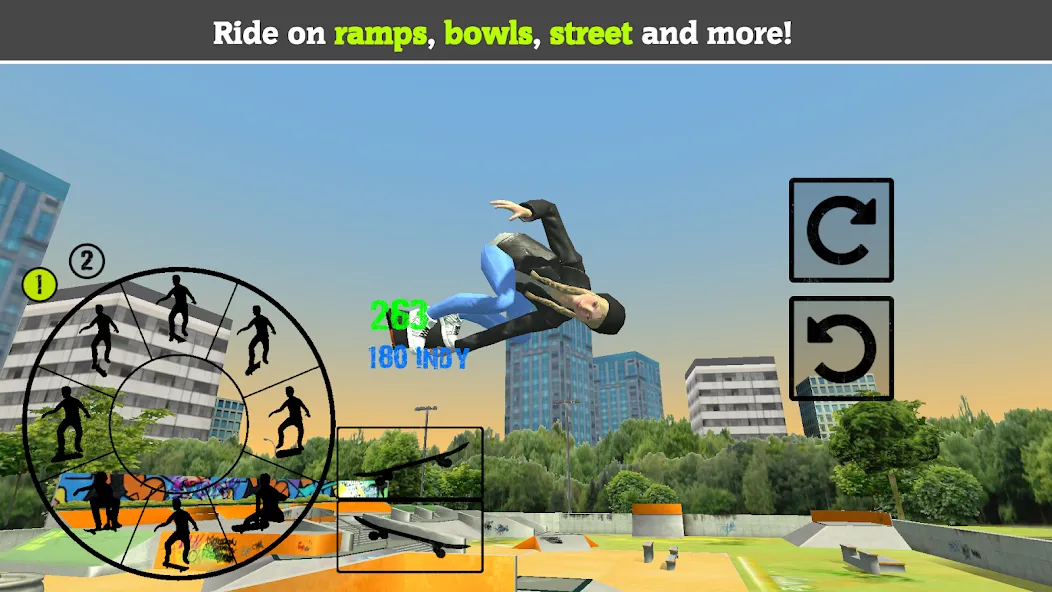 Skateboard FE3D 2 (Скейтборд 3D 2) [МОД: Меню, Бесконечные монеты и Открытые уровни] Screenshot 5