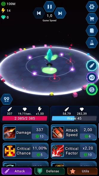 Epic Rush - Idle Tower Defense (Эпик Раш) [МОД: Все открыто, Дополнительные деньги и Меню MOD] Screenshot 1