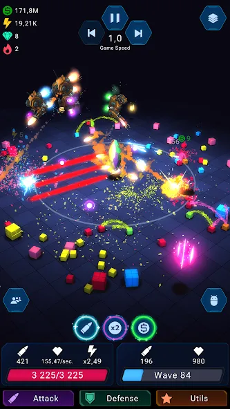 Epic Rush - Idle Tower Defense (Эпик Раш) [МОД: Все открыто, Дополнительные деньги и Меню MOD] Screenshot 2