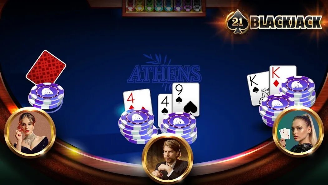 BlackJack 21 - Online Casino [МОД: Много денег, Монет и Все открыто] Screenshot 1