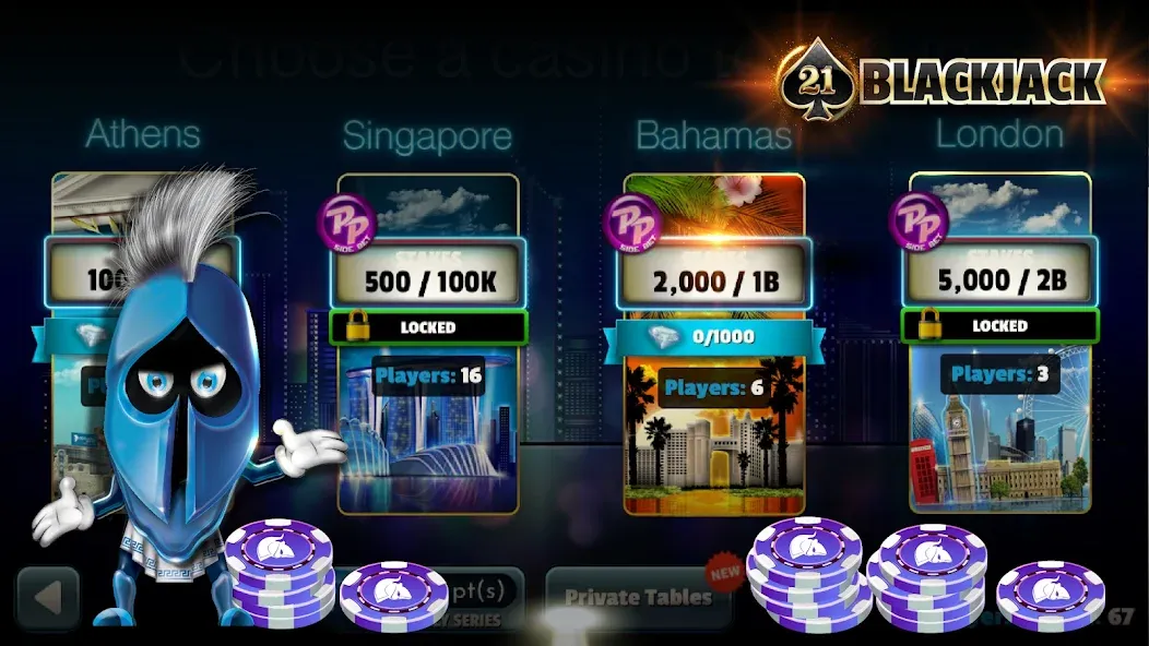 BlackJack 21 - Online Casino [МОД: Много денег, Монет и Все открыто] Screenshot 2