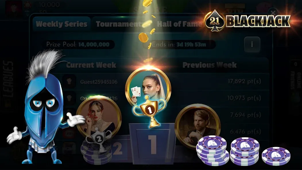 BlackJack 21 - Online Casino [МОД: Много денег, Монет и Все открыто] Screenshot 4