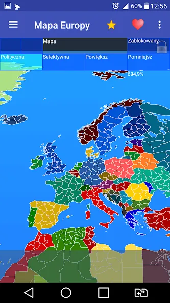 Europe map [МОД: Меню, Бесконечные монеты и Открытые уровни] Screenshot 2