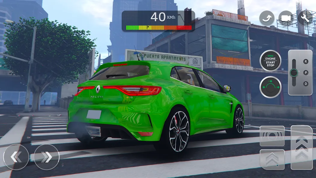 Renault Megane RS Simulator (Рено Меган  Симулятор) [МОД: Деньги, Монеты и Меню MOD] Screenshot 1