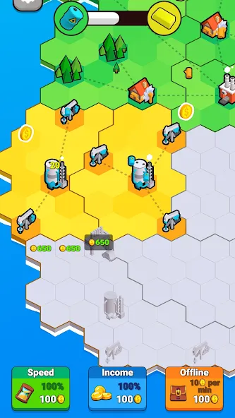 Factory World: Connect Map (Фактори Ворлд) [МОД: Все открыто, Дополнительные деньги и Меню MOD] Screenshot 3