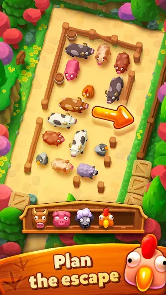 Farm Jam: Animal Parking Game (Фарм Джам) [МОД: Деньги, Монеты и Меню MOD] Screenshot 4