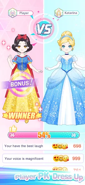 Dress Up! Shining Anime Star [МОД: Бесконечные деньги, Монеты и Мега MOD] Screenshot 5