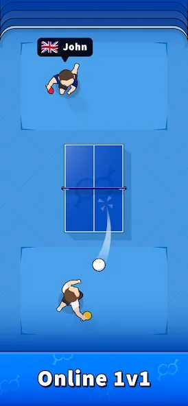 Pongfinity Duels: 1v1 Online (Понгфинити Дуэли) [МОД: Много денег, Монет и Все открыто] Screenshot 1