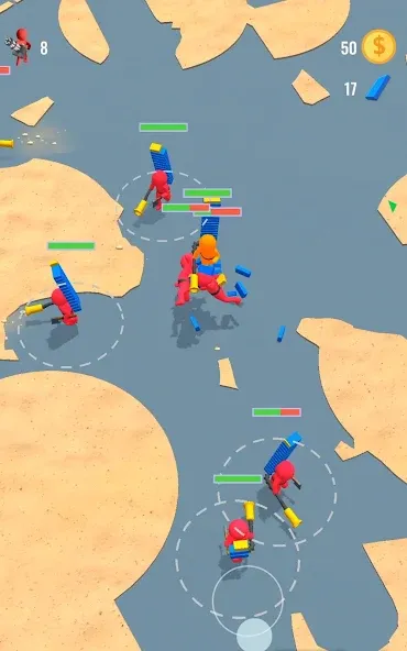 Stickman Fight: Battle Arena (Стикмен Файт) [МОД: Бесконечные деньги, Монеты и Мега MOD] Screenshot 4