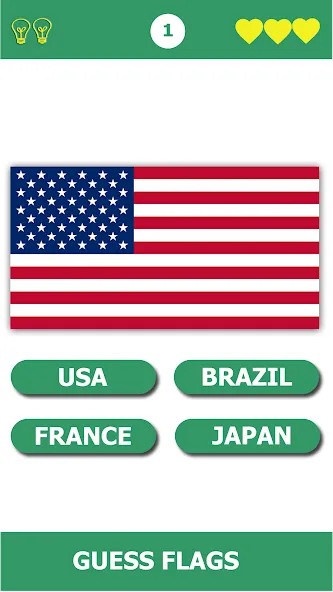 Flag Quiz Gallery: Quiz, Guess (Флаг квиз галерея) [МОД: Все открыто, Дополнительные деньги и Меню MOD] Screenshot 1