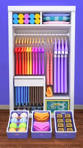 Fill the Closet: Organize Game (Фил зе Клозет) [МОД: Деньги, Монеты и Меню MOD] Screenshot 2