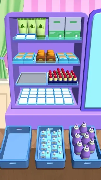 Fill Up Fridge：Organizing Game [МОД: Меню, Бесконечные монеты и Открытые уровни] Screenshot 2