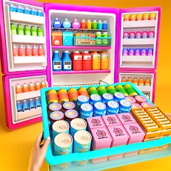 Скачать Fill Up Fridge：Organizing Game [МОД: Меню, Бесконечные монеты и Открытые уровни] | Взлом Fill Up Fridge：Organizing Game на Андроид