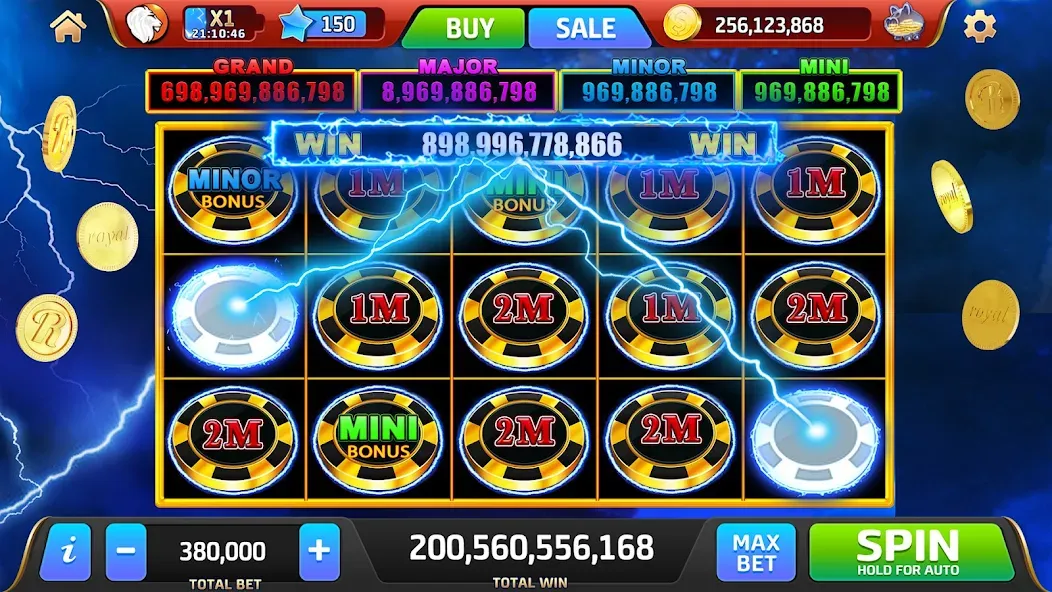 Royal Jackpot Casino Machines (Роял Джекпот Казино Машины) [МОД: Меню, Бесконечные монеты и Открытые уровни] Screenshot 3