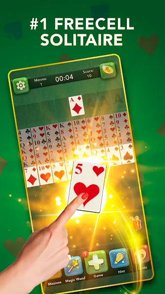 FreeCell Classic Card Game (ФриСел Классическая карточная игра) [МОД: Много денег, Монет и Все открыто] Screenshot 3