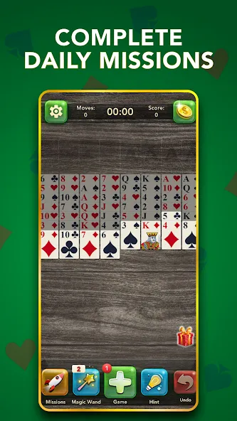 FreeCell Classic Card Game (ФриСел Классическая карточная игра) [МОД: Много денег, Монет и Все открыто] Screenshot 4