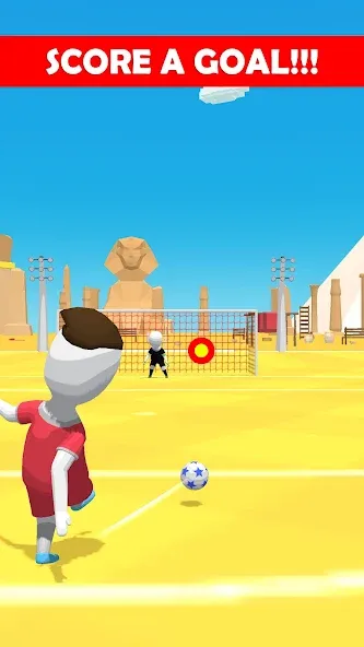 Stickman Freekick: Soccer game [МОД: Бесконечные деньги, Монеты и Мега MOD] Screenshot 2