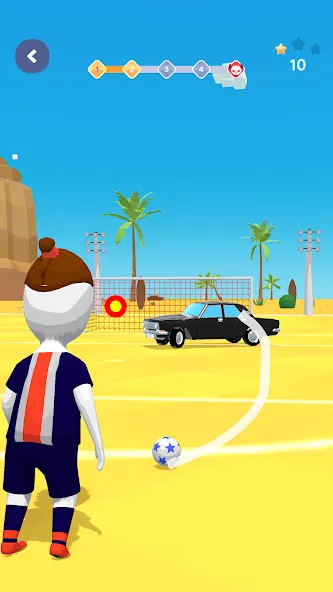 Stickman Freekick: Soccer game [МОД: Бесконечные деньги, Монеты и Мега MOD] Screenshot 4