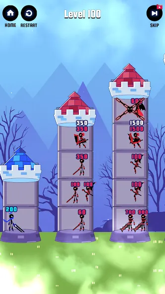 Hero Castle War: Tower Attack (Хиро Касл Вар) [МОД: Бесконечные деньги, Монеты и Мега MOD] Screenshot 5