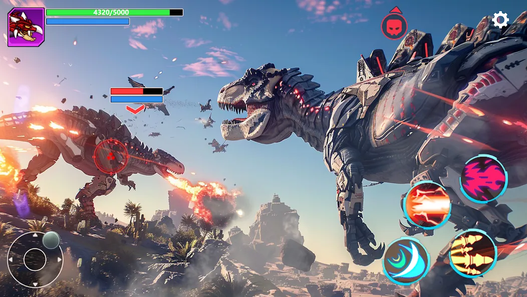 Mech War: Jurassic Dinosaur (Мех Батл) [МОД: Все открыто, Дополнительные деньги и Меню MOD] Screenshot 5