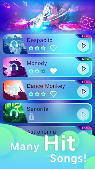 Piano Pop Tiles -Classic Piano (Пиано Поп Тайлс) [МОД: Меню, Бесконечные монеты и Открытые уровни] Screenshot 3