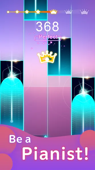 Piano Pop Tiles -Classic Piano (Пиано Поп Тайлс) [МОД: Меню, Бесконечные монеты и Открытые уровни] Screenshot 5