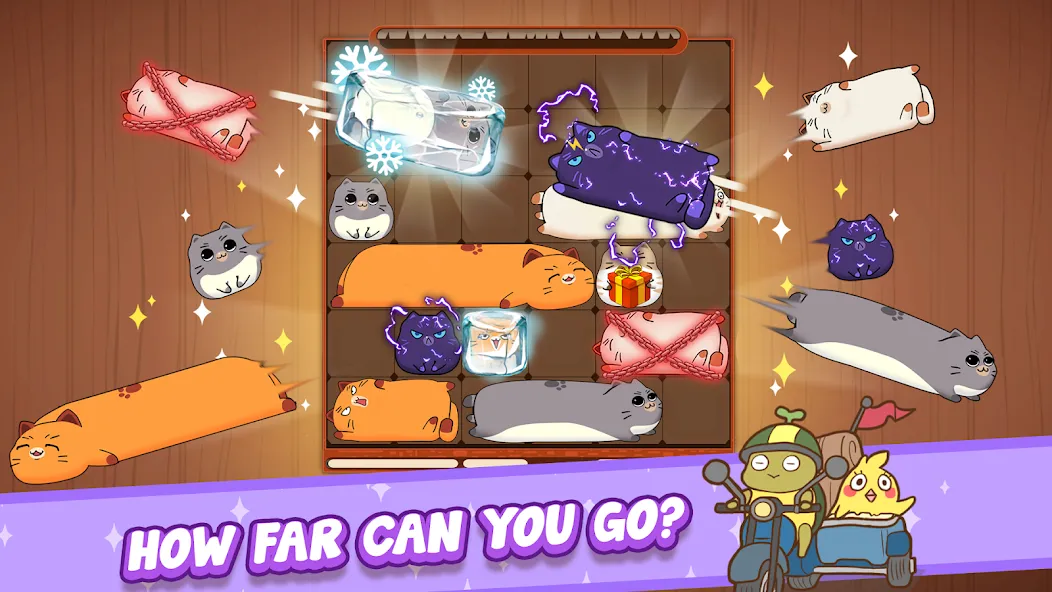 Haru Cats: Cute Sliding Puzzle (Хару Кэтс) [МОД: Меню, Бесконечные монеты и Открытые уровни] Screenshot 3