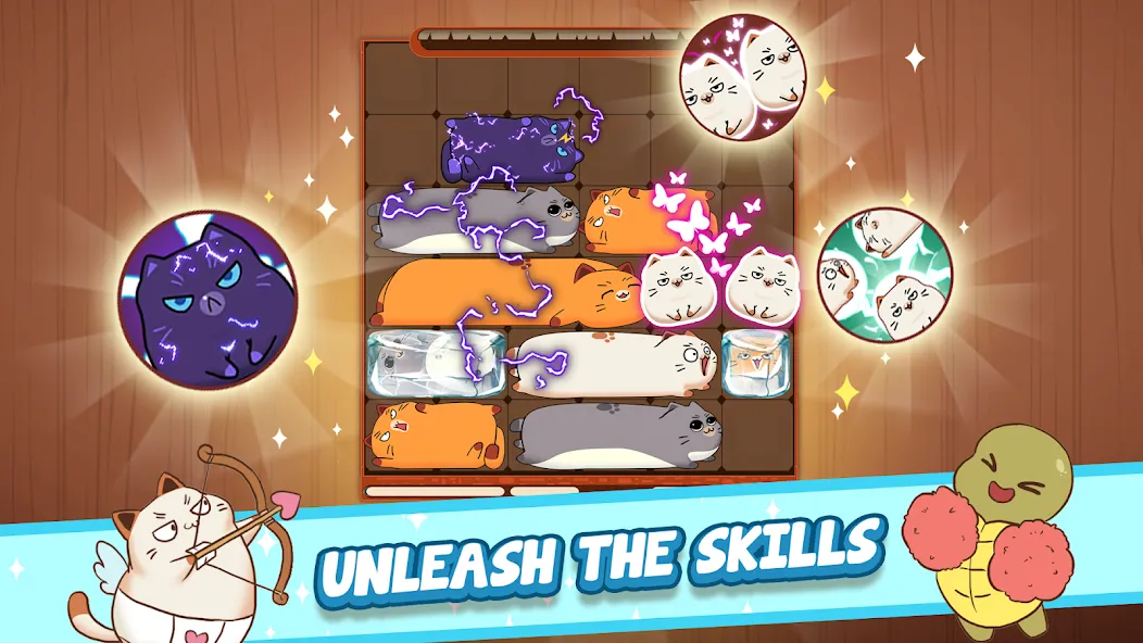 Haru Cats: Cute Sliding Puzzle (Хару Кэтс) [МОД: Меню, Бесконечные монеты и Открытые уровни] Screenshot 4