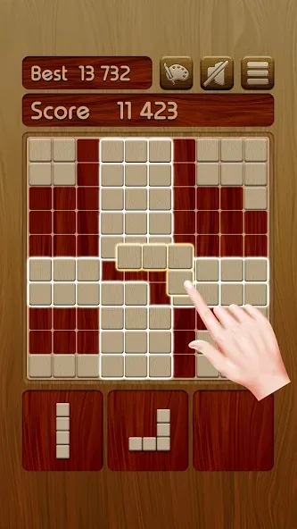 Woody Block Puzzle ® (Вуди блок пазл) [МОД: Деньги, Монеты и Меню MOD] Screenshot 1