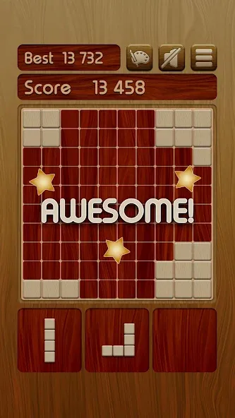 Woody Block Puzzle ® (Вуди блок пазл) [МОД: Деньги, Монеты и Меню MOD] Screenshot 3