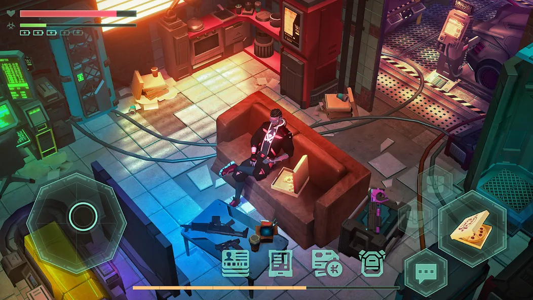 Cyberika: Action Cyberpunk RPG (Сайберика) [МОД: Бесконечные деньги, Монеты и Мега MOD] Screenshot 2