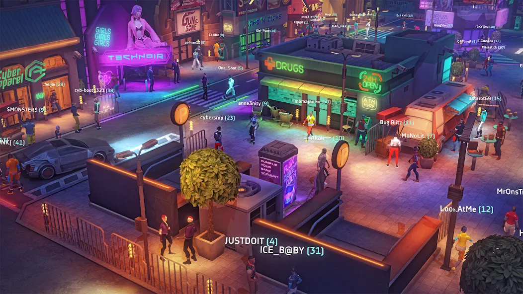 Cyberika: Action Cyberpunk RPG (Сайберика) [МОД: Бесконечные деньги, Монеты и Мега MOD] Screenshot 4