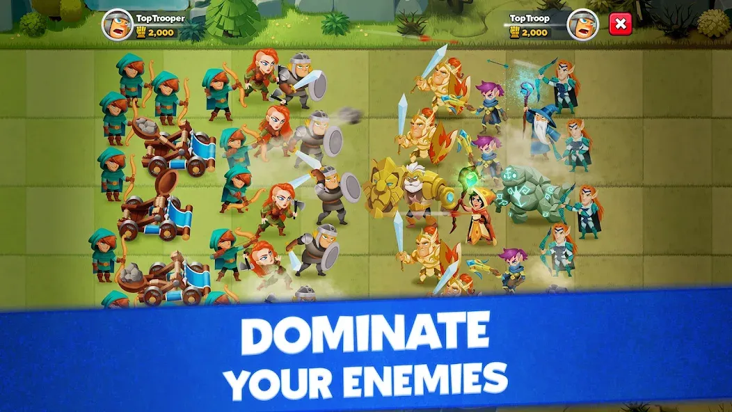 Top Troops: Adventure RPG (Топ Трупс) [МОД: Все открыто, Дополнительные деньги и Меню MOD] Screenshot 3
