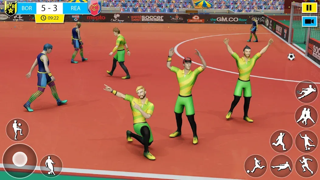 Indoor Futsal: Football Games (Индор Футзал) [МОД: Много монет, Открытые уровни и Мега MOD] Screenshot 2