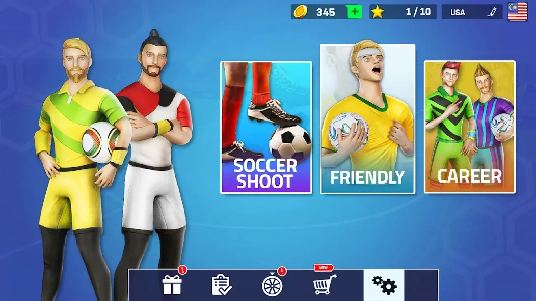 Indoor Futsal: Football Games (Индор Футзал) [МОД: Много монет, Открытые уровни и Мега MOD] Screenshot 3