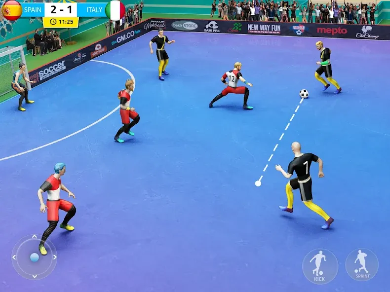 Indoor Futsal: Football Games (Индор Футзал) [МОД: Много монет, Открытые уровни и Мега MOD] Screenshot 5