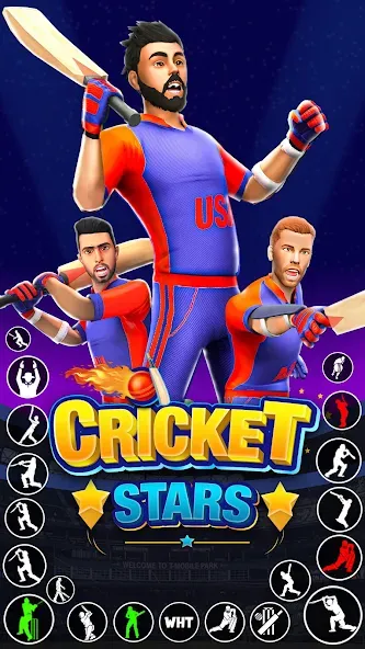 Play Cricket Games (Плей Крикет Геймс) [МОД: Меню, Бесконечные монеты и Открытые уровни] Screenshot 4
