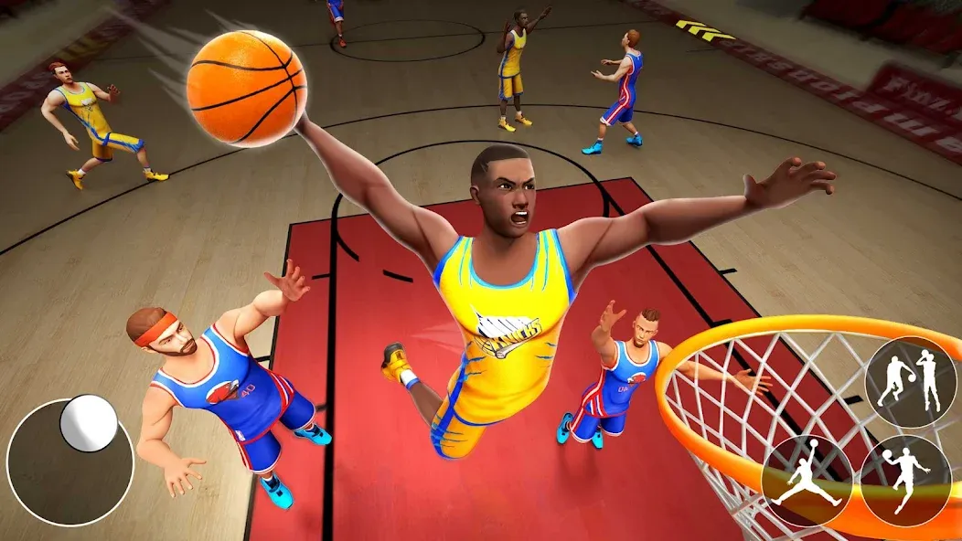Dunk Smash: Basketball Games (Баскетбольные игры) [МОД: Меню, Бесконечные монеты и Открытые уровни] Screenshot 1