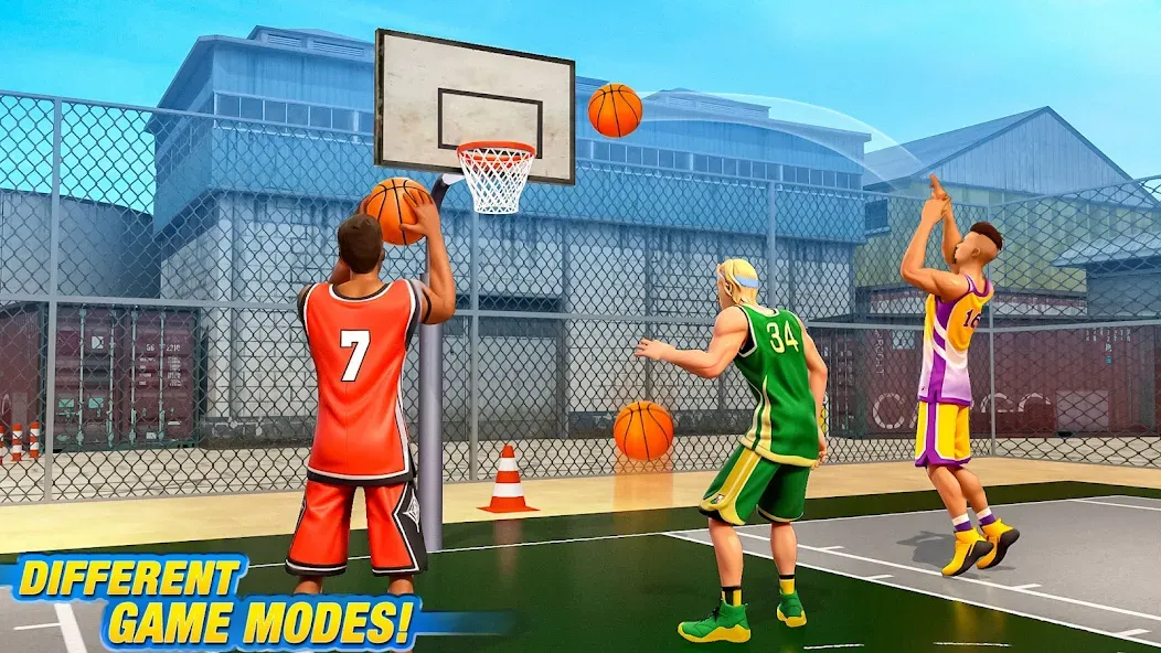 Dunk Smash: Basketball Games (Баскетбольные игры) [МОД: Меню, Бесконечные монеты и Открытые уровни] Screenshot 3