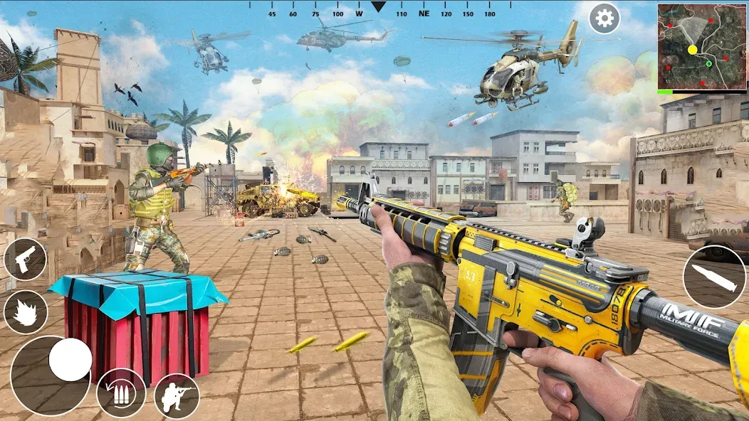 War Zone: Gun Shooting Games (Уор Зоун) [МОД: Все открыто, Дополнительные деньги и Меню MOD] Screenshot 1