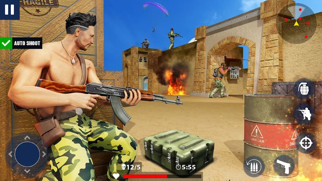 War Zone: Gun Shooting Games (Уор Зоун) [МОД: Все открыто, Дополнительные деньги и Меню MOD] Screenshot 4