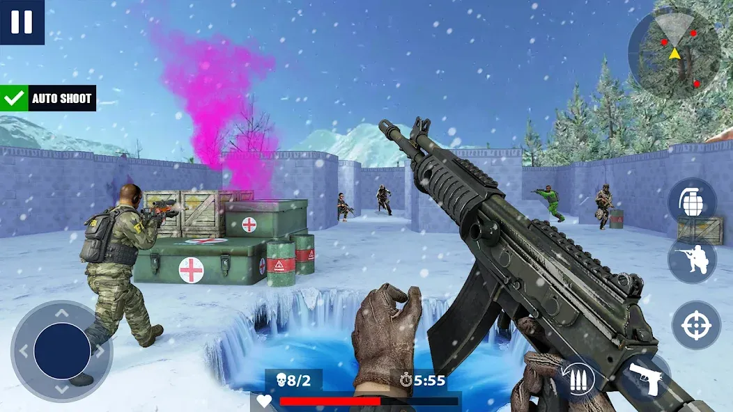 War Zone: Gun Shooting Games (Уор Зоун) [МОД: Все открыто, Дополнительные деньги и Меню MOD] Screenshot 5